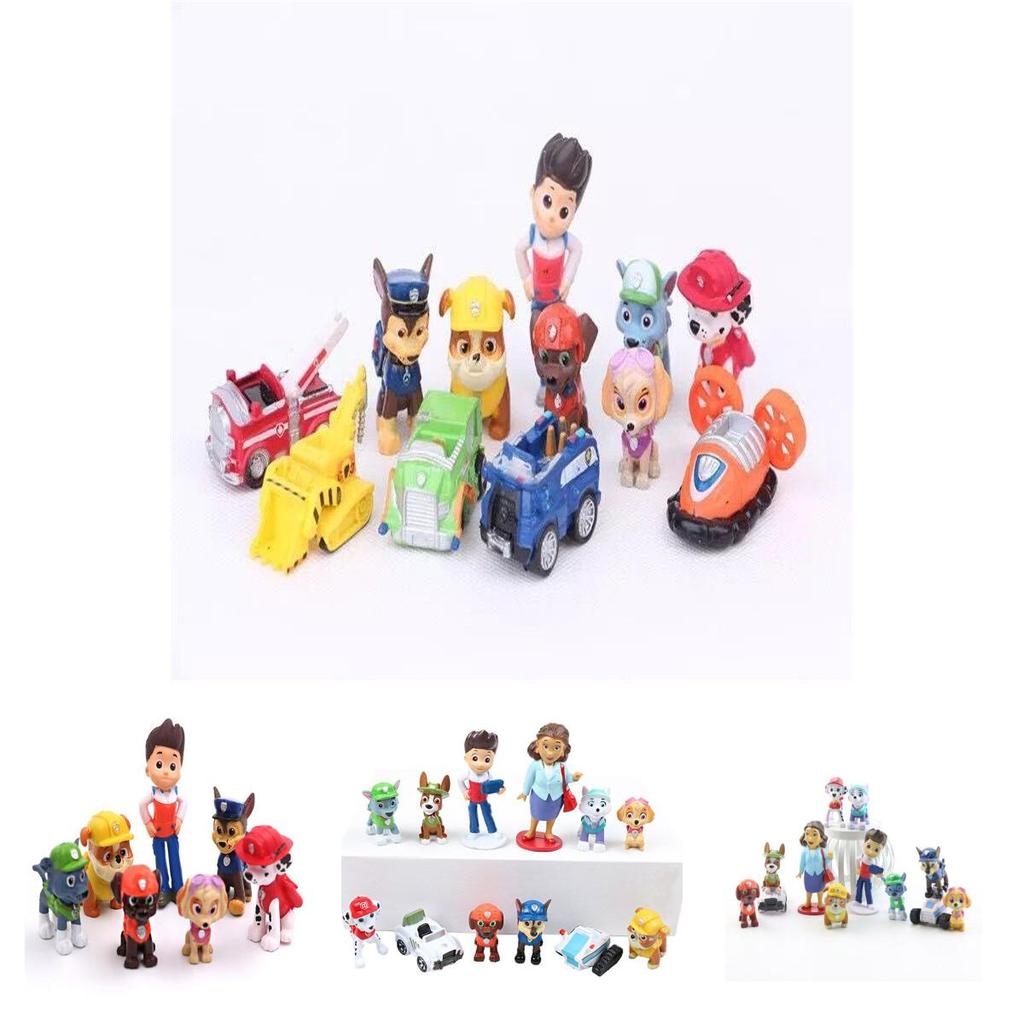 Süße und Coole Paw Patrol Figuren Ideale Schreibtischdekorationen 12er Sammlungsset