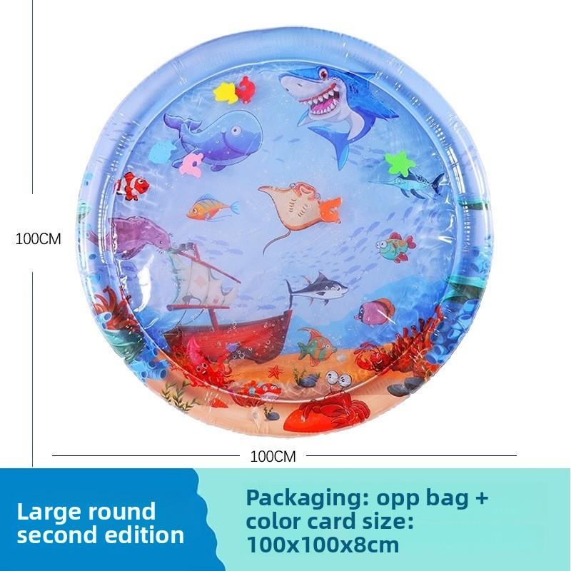 

Надувной детский водный коврик с плавательным кругом на океанскую тематику для сенсорной игры и развития