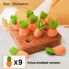 Baby Plush Pull Out Carrot Interaction Toys Cotton Montessori Radish Game Recognizing Educational Toys For Children 0-3Y Gift