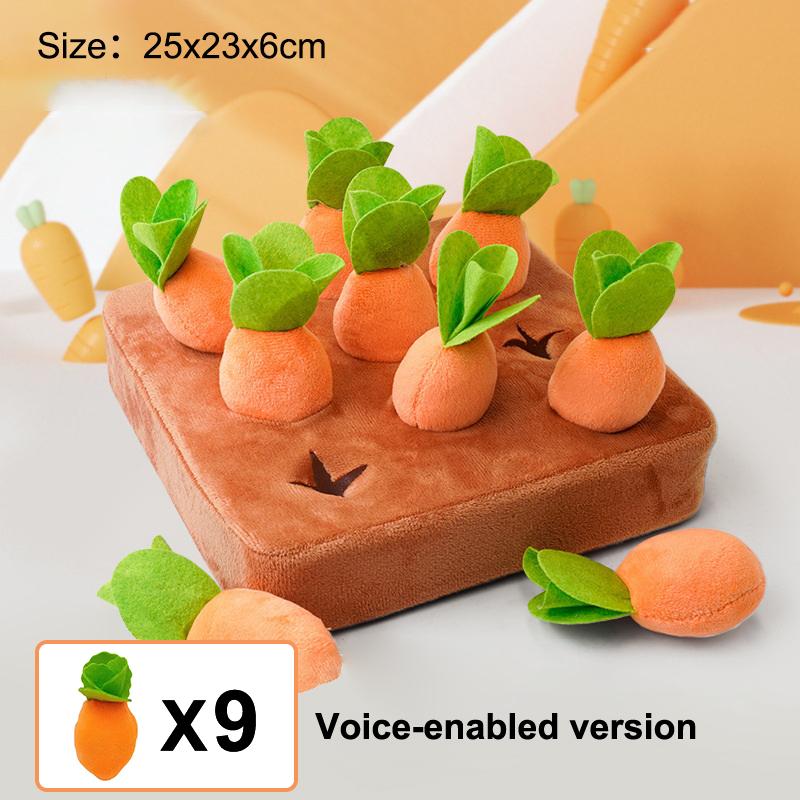Baby Plush Pull Out Carrot Interaction Toys Cotton Montessori Radish Game Recognizing Educational Toys For Children 0-3Y Gift