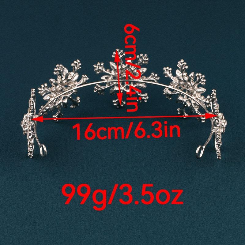Snowflake Water Diamond Bridal Hair Immortal Suitable for Main Yarn Design Multiple Scenes Light Luxury Elegant Hair Accessories