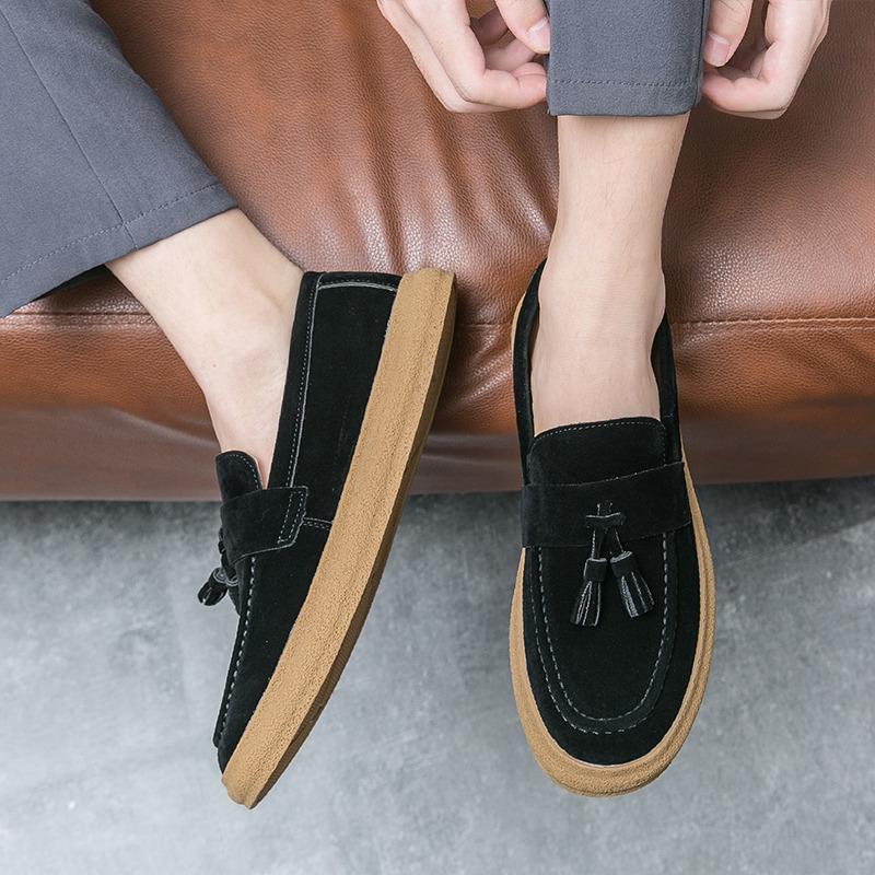 2024 Brown Fashion Elegant Tassels Casual Shoes For Men Comfortable Low Cut Men Loafers Hot Selling Classic Designer Men's Shoes