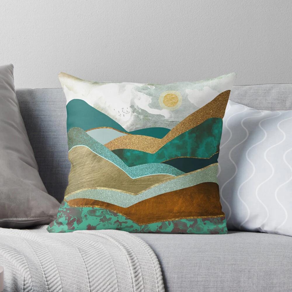 Bedroom Living Room Sofa Bed Decoration Abstract Landscape Pattern Home Pillow Cover Cushion