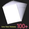 A4 Transparent L-Shaped Folder - Thickened Single-Page Sleeve and Organizer