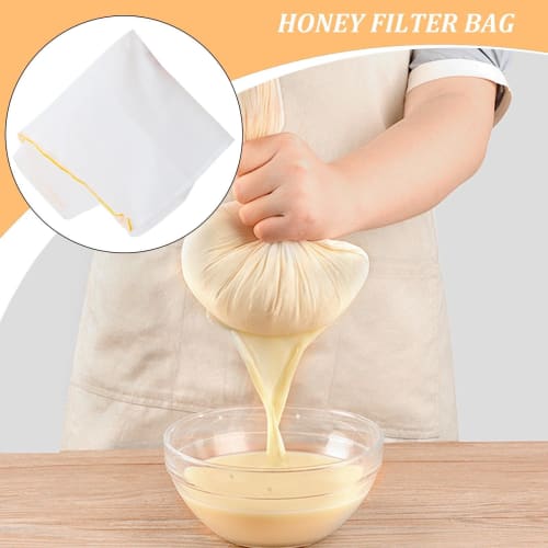 2-Piece Fine Mesh Strainer Bag Set, 49x56cm, Fine Mesh Nylon Filter Bags, Solid-Liquid Separation, Washable and Reusable, Heat-Resistant, Drawstring F