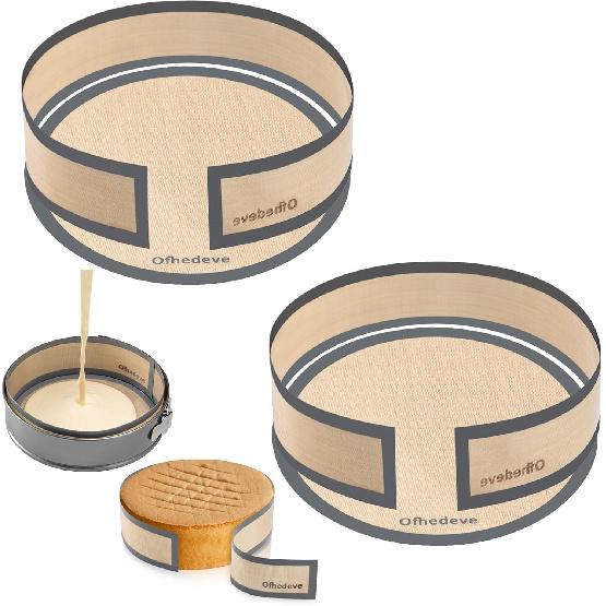 2 pack Silicone mat for 9 inch springform pan, springform pan protector, prevent cake from sticking, cheesecake pans protector mat