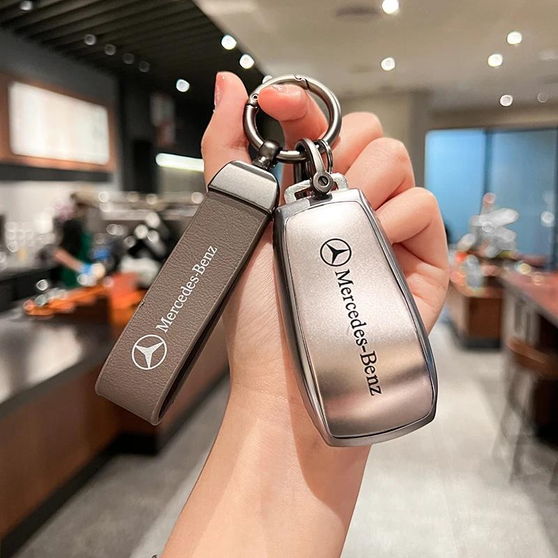 ULA5 Car Remote Key Case Cover Fob for Mercedes Benz A B G R Class GLA GLK W176 W204 W251 W463 Accessories Key Chains
