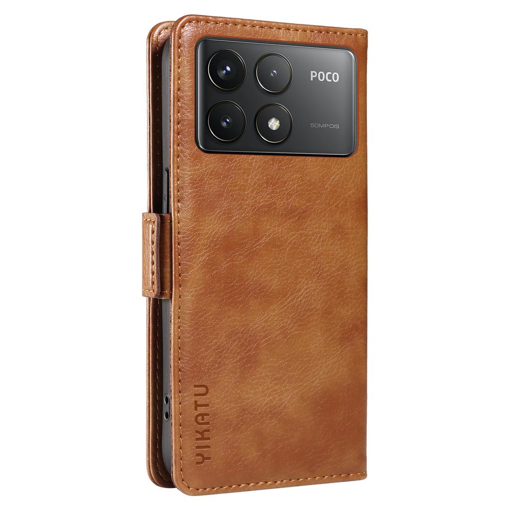 YIKATU YK-007 For Xiaomi Poco F6 Pro 5G/Redmi K70 5G/K70 Pro 5G Leather Case Phone Wallet Cover