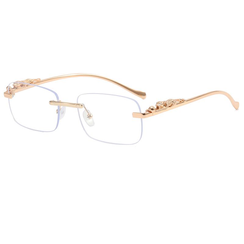 

Безободковые леопардовые прозрачные солнцезащитные очки женские трендовые квадратные солнцезащитные очки с отделкой уличные очки