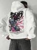 Mens Japanese Anime Character 3d Print Hoodie Autumn Winter Casual Fashion Street Daily Drawstring Hoodie Sweatshirt Women Coat