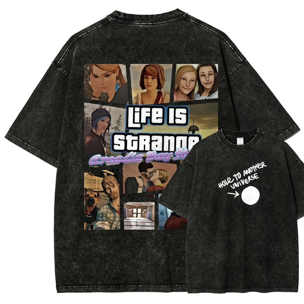 Life Is Strange Anime Lover NewModel Washed Tshirt Year round clothing personality Clothes Plus Size Unisex high quality soft S