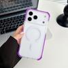 The new Apple 11Pro acrylic skin-feeling oil magnetic mobile phone case is suitable for translucent matte airbag  case.