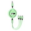 Car Emblem Styling 3 In 1 Fast Charging Cord Data Cable Center Cover For VW Rline GTI GOLF 6 Touran MK4 Jetta Bora Motion Passat Ol5