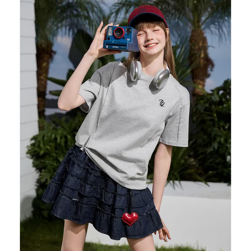 TonLion Women's Split Short Sleeve T-Shirt