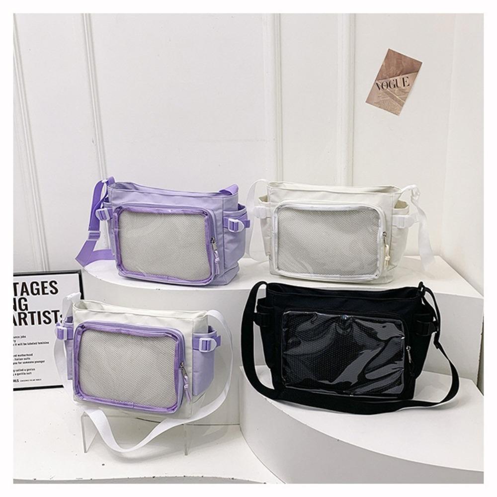 Luxury Designer Transparent Ita Bag Large Capacity College Style Tote Bag Canvas Shoulder Bag Women