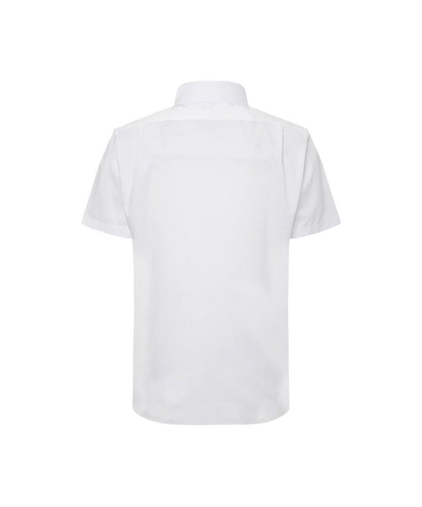 Dagseusyeocheu Rayon Blend Easy Care Stretch Solid Dress Short Sleeve Shirt Regular Fit_Dls2Shds401A1