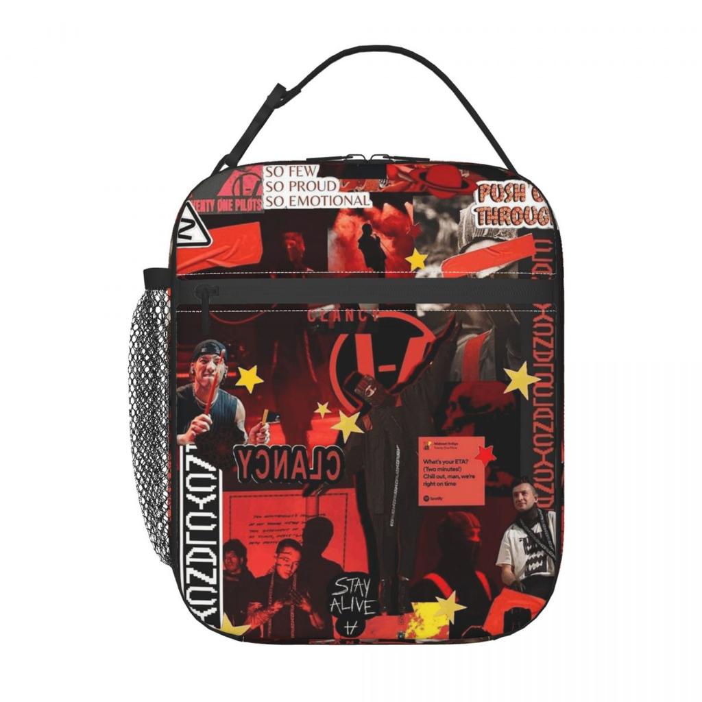 Geantă Termică pentru Prânz Twenty One Pilots pentru Femei Copii Cutii Alimentare Etanșe Geantă Tote Termică pentru Prânz