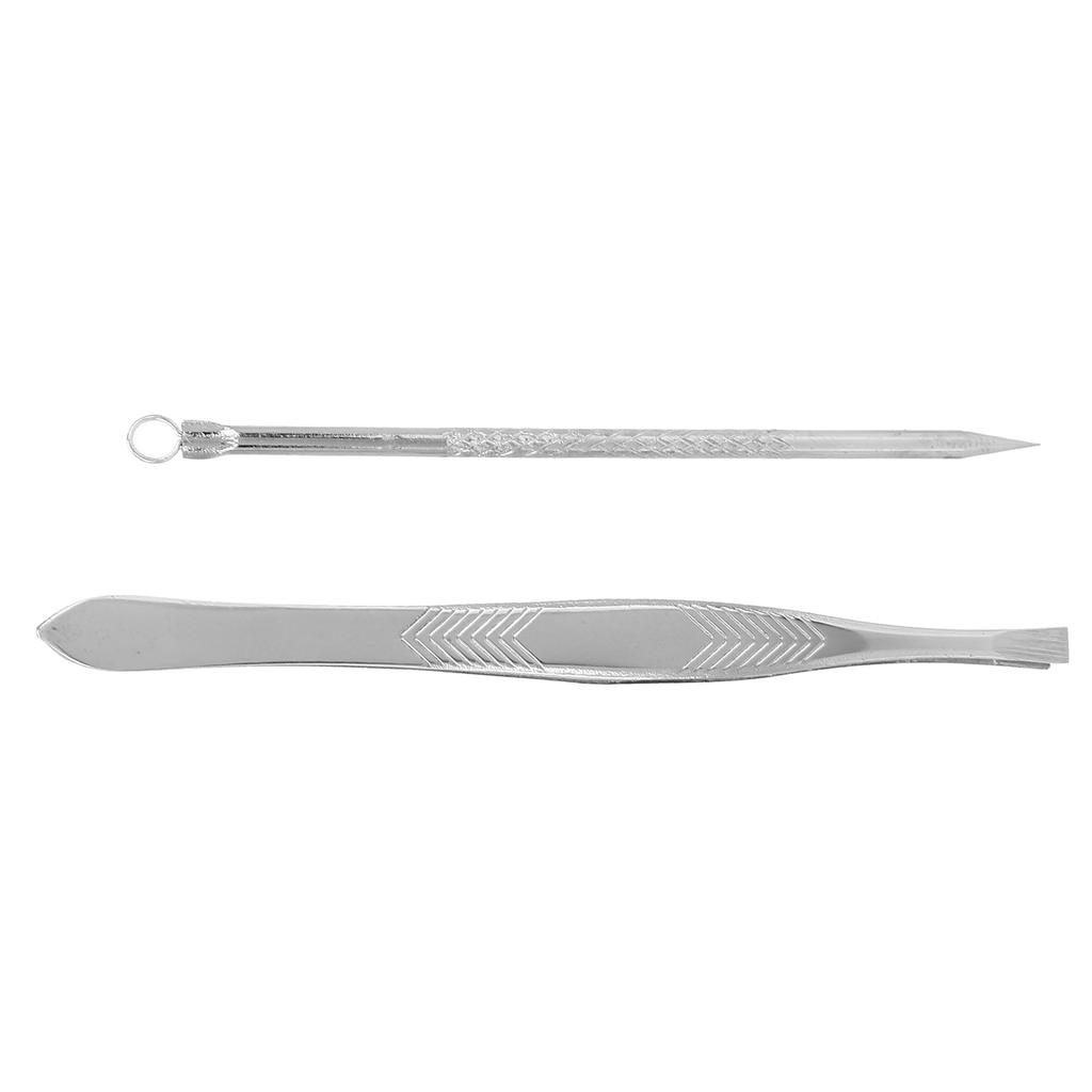 Tweezers Blackhead Remover Kit Stainless Steel Hair Ance Removal Pimple Popper Tool Set
