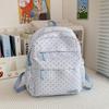 Student Schoolbag Polo Dot Women's Large Capacity Backpack Lightweight Class Backpack