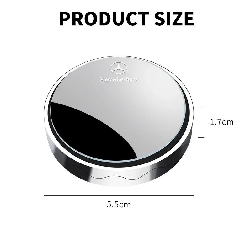 EGH2 2Pcs 360 Degree Adjustable Blind Spot Mirror For Mercedes Benz C180 C200 C260 C300 W108 W124 W126 W140 W168 W169 Accessories