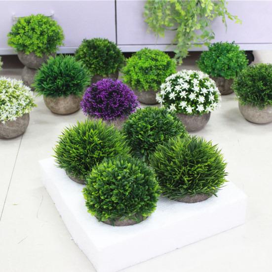 Umělý květináč rostlina tráva papírová buničina květináč Bonsai Ornai Garden Decor Decor