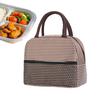Lunch Bag Multi-Color Portable Square Lunch Bag Washable Striped , Reusable Leak Poof Bento Bag for School Camping Outdoor