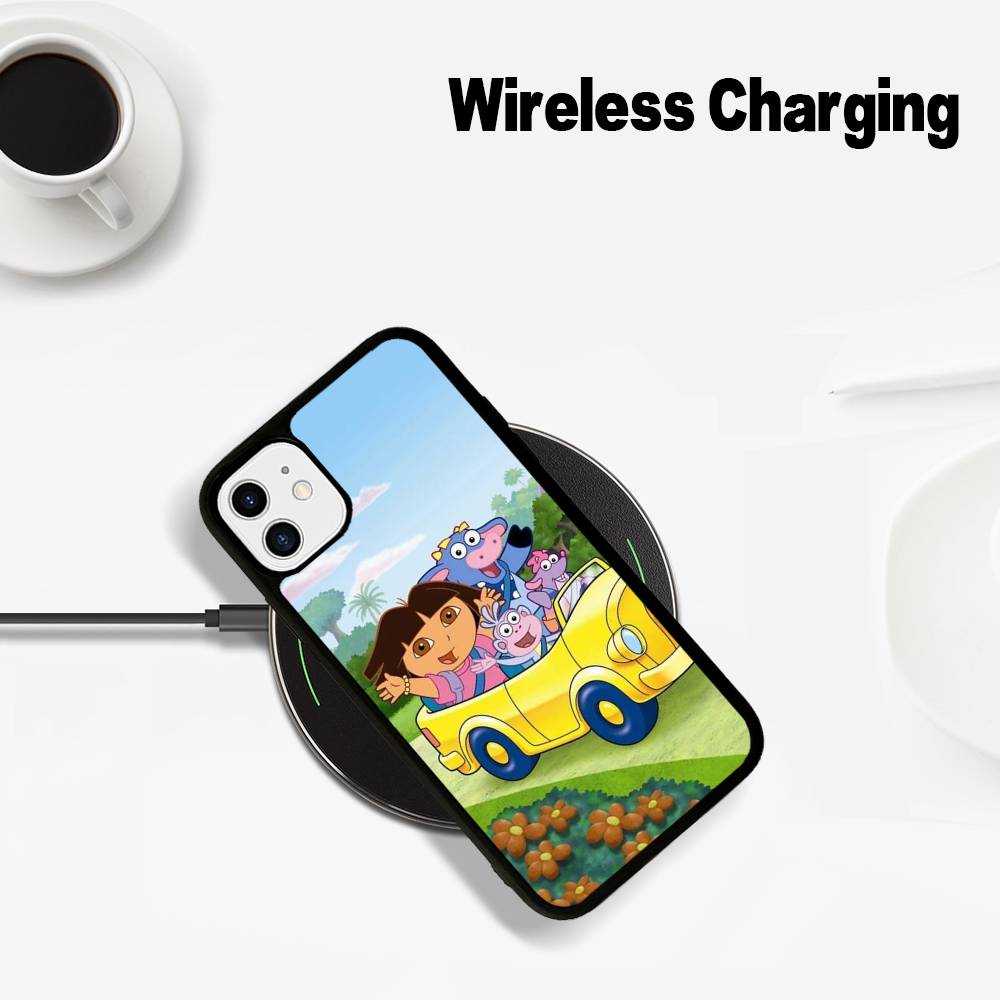Adventure TV D-Dora The E-Explorer Phone Magesafe Magnetic Wireless Charge Case For IPhone 16 11 12 13 14 15 Pro Max Plus Mini