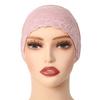 Lace Turban Cap for Women Stretchy Head Scarf Wrap Sleep Hat Elastic Chemo Cap Drawstring Slouchy Skull Cap for Autumn Winter Outdoor Activities