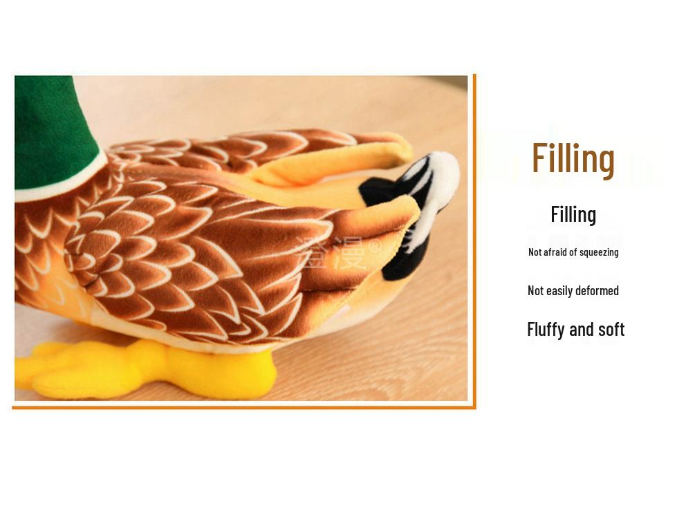 Mandarin Duck Plush Toy – Cute Cloth Doll Ornament for Kids' Birthday Gift