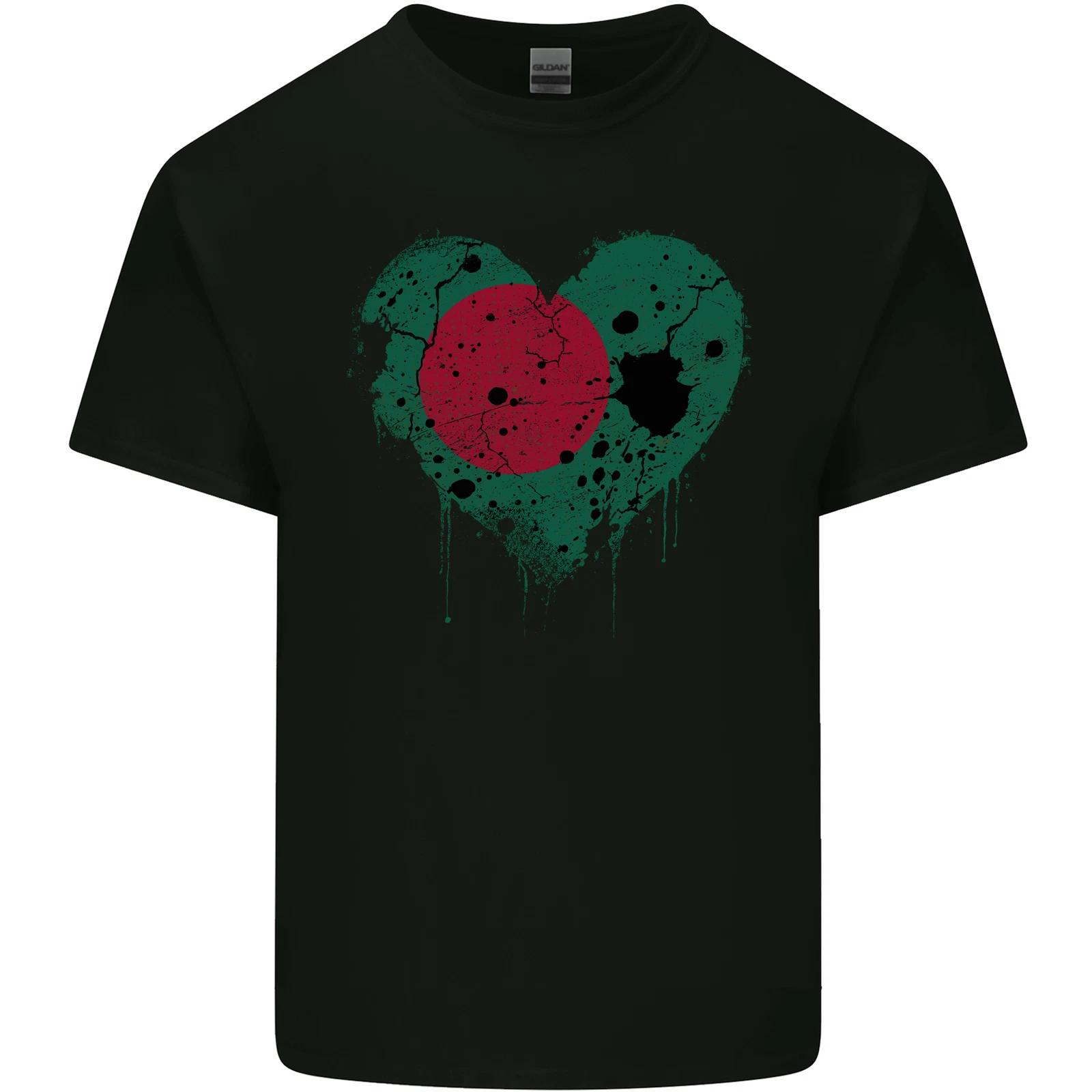 Love Bangladesh Flag Bangladeshi Day Football Kids T-Shirt Childrens 3XL