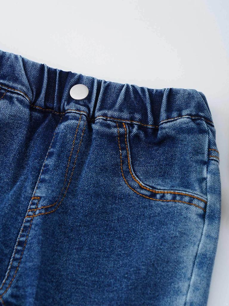 Kids Cowgirl Cute Flare Bootcut Jeans Bell Bottoms Slim Fit Jeans for Girls Casual Denim Long Pants