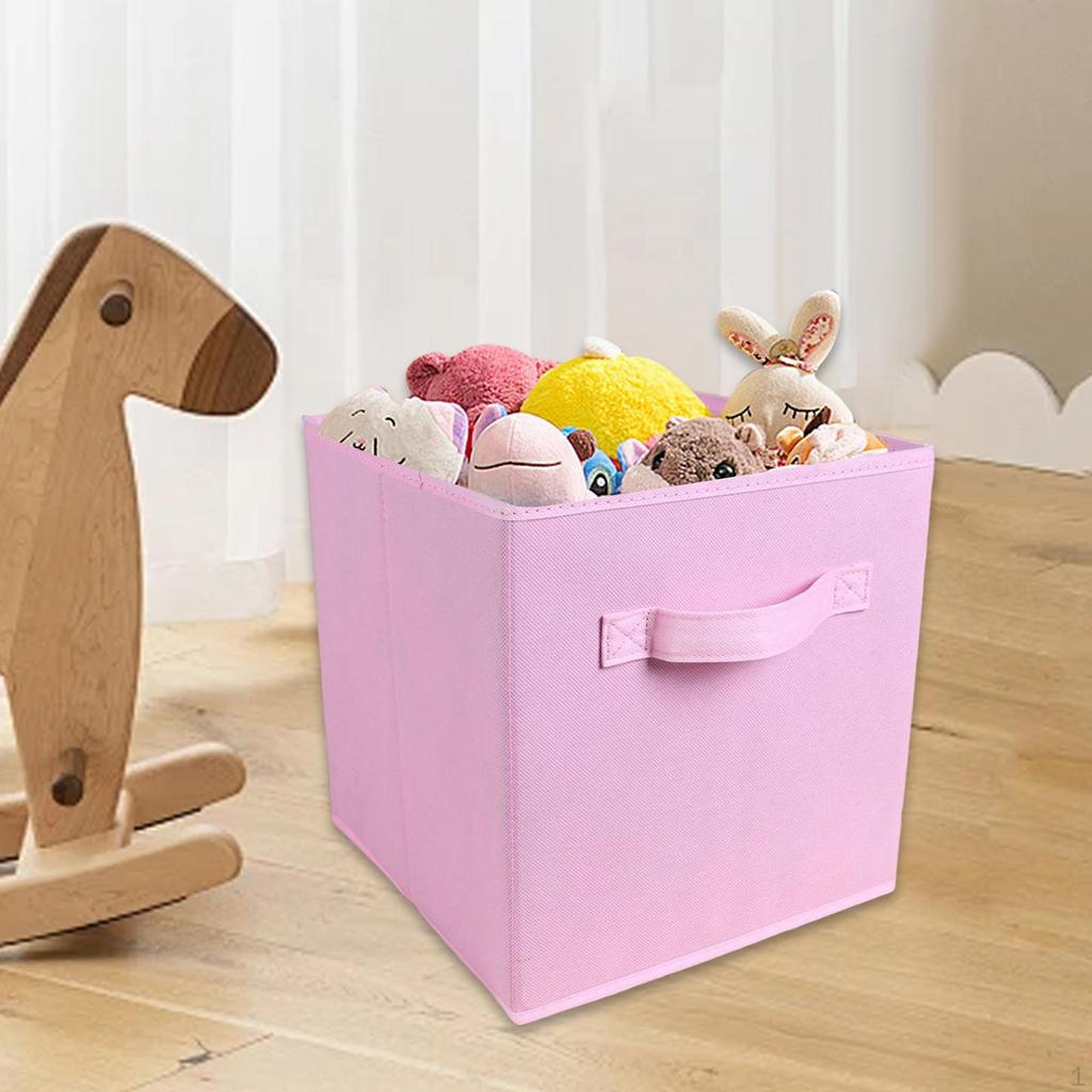 Storage Cube Art Craft Supplies Books Organizer Laundry Hamper Foldable Basket for Study Desk