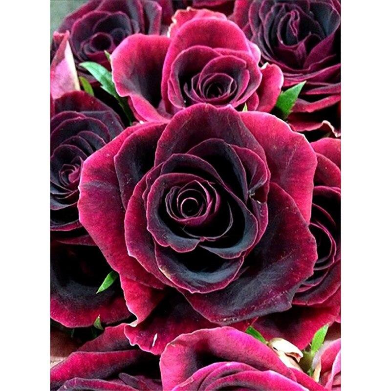 

Diy 5D алмазная живопись цветок вышивка крестиком Алмазная мозаика Роза Алмазная вышивка полная круглая дрель горный хрусталь домашний декор Full Round 40x50CM