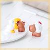 Neues 10-teiliges Capybara-Miniaturen-Set - Winzige Resin-Schreibtischdeko für Büro/Zuhause, Niedliche Tier-Foto-Requisiten & Sammlergeschenk
