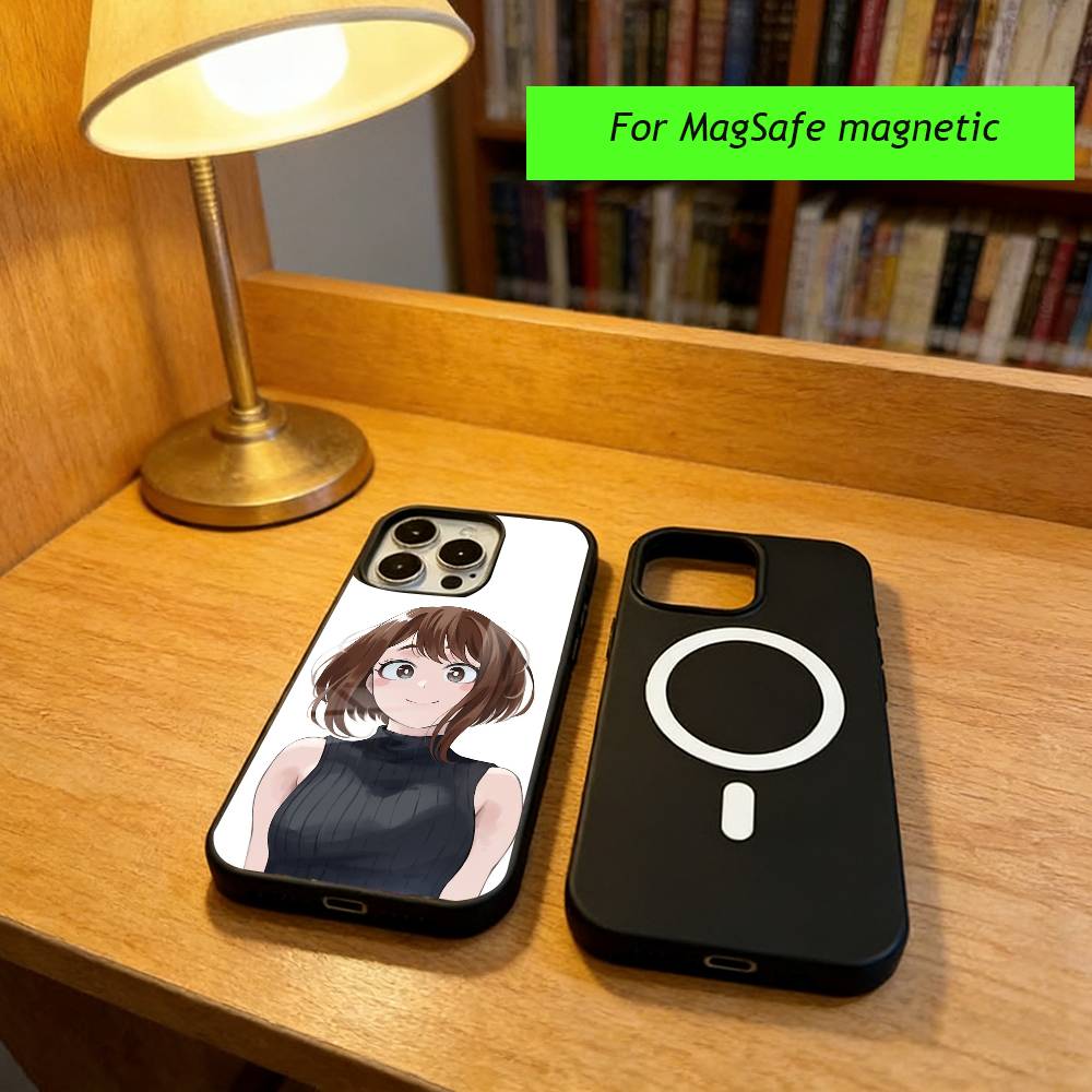 Anime My Hero Academia Phone Case For iPhone17,16,15,14,13,12,11 Plus,Pro Magnetic For Magsafe Wireless Charging