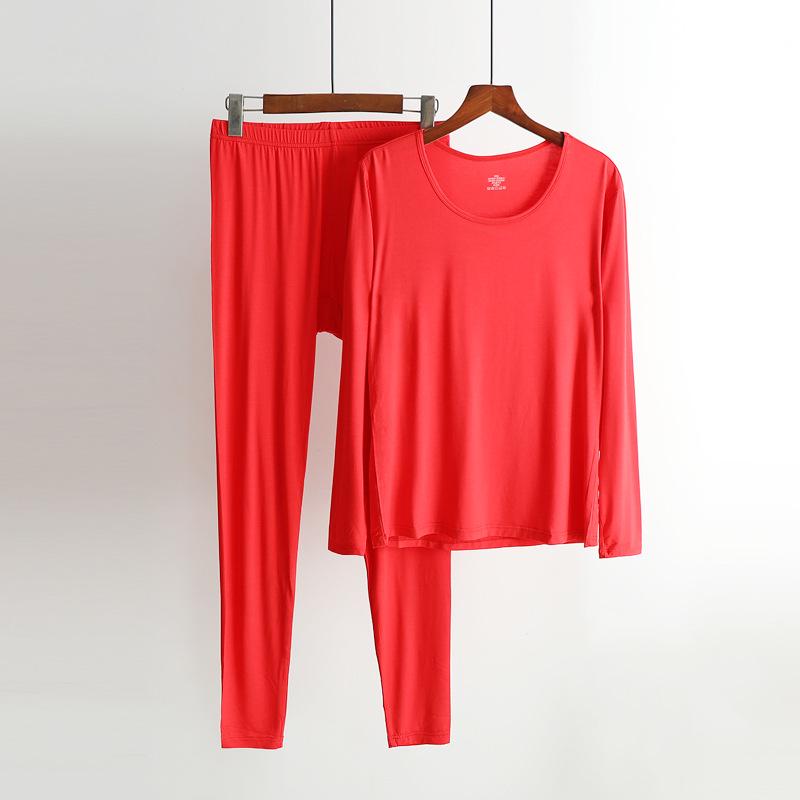 

Женский тонкий модальный термокомплект: Немецкий бархат, Кашемировый протеин, выделяющий тепло, Теплый вязаный топ и брюки. XXL