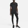 Nike Dri-Fit Solid Color Logo Crew Neck Loose Short Sleeve T-Shirt Women Tops Black DX0687-010