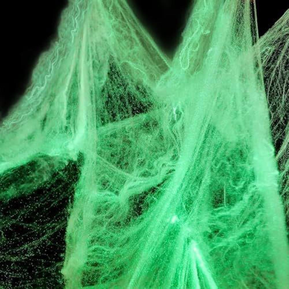 Spooky Party Decorations Glow In The Dark Webs Indoor Outdoor Use For Halloween Parties Glow In The Dark Decor China Mainland