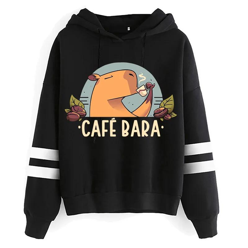 

Kawaii Cartoon Capybara Hoodies Women Men Harajuku Fashion Graphic Streetwear Unisex Sweatshirts Hooded Top S
