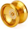 Střední kovové yo-yo Spin Gear Metal Spin Gadget Startovací sada, Kompatibilní s vázáním (Zlato)