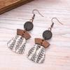 Bohemian Multi-layer Patchwork Geometric Cork Earrings