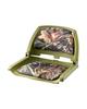 VEVOR Boat Seat, Low Backrest, Folding Fishing Boat Seat with Thickened Sponge Cushion & PU Polyester Fabric, Strong PP Frame