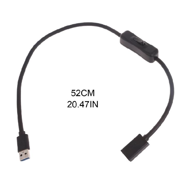 Data Line USB3.0 Extender Cord USB Extension Cable Wire with ON OFF Switches