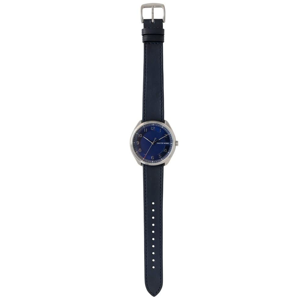 MASTER WORKS Quattro 003 MW06SN-ECNVG8 Men's Watch, Made In Japan, Quartz Movement, 39mm, Leather Strap