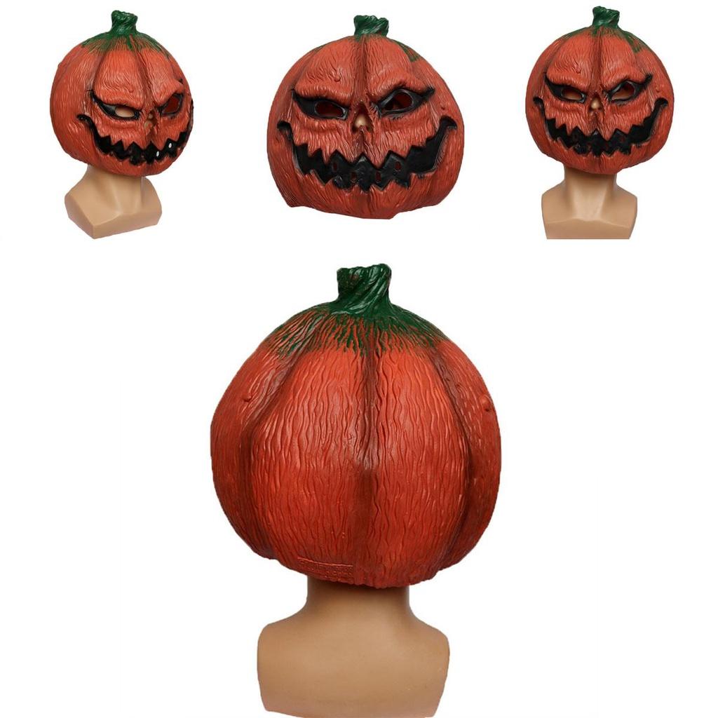 Evil Pumpkin Mask For Halloween Easter Thanksgiving Latex Material Terrifying Design Ch-a074
