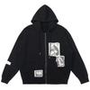 Damă Stradă Maro Graffiti Print Fermoar Topuri Vintage Hanorac Hanorace Bluză Kawaii Paltoane Grunge Y2k Jachete de toamnă