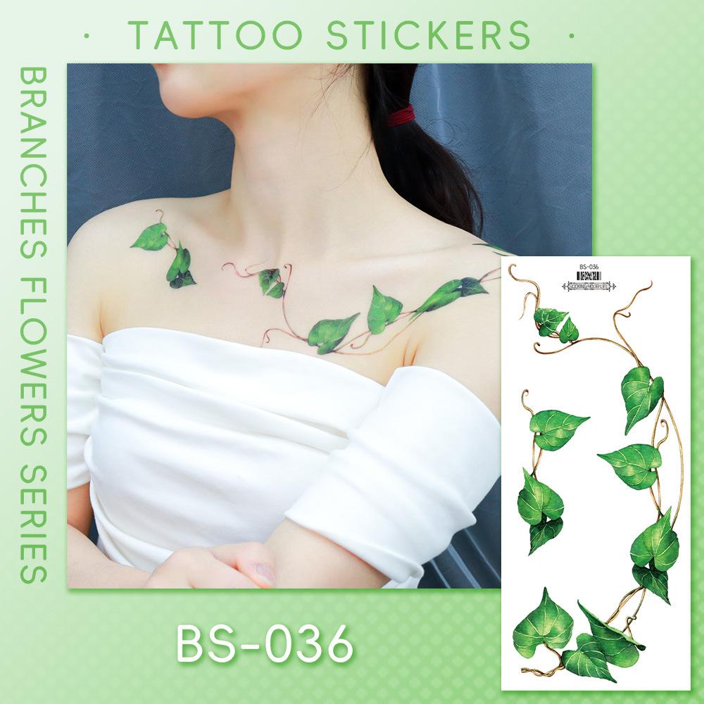 Ricalon Halloween Vein & Lightning Flame Tattoo Stickers, Waterproof & Sweatproof