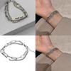 Versatile Geometric Titanium Steel Letter Bracelet For Men And Women Fashionable