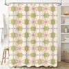 Abstract Geometric Pattern Shower Curtain Pastel Colors 180X274Cm