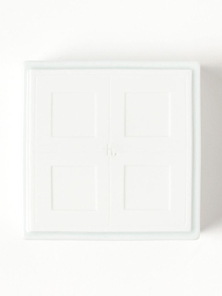 Beams Japan Kitchen Supplies [Special Order] Horie Touki Hasami Ware Two-Tiered Lunch Box, Medium, White